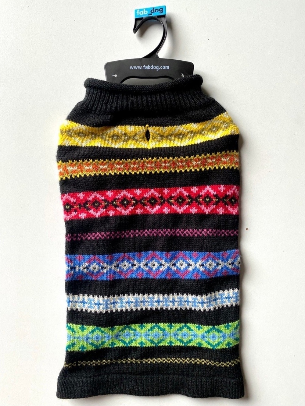 NWT! Dog and Cat Jacquard-knit Sweater Size L (Read) - Picture 1 of 6